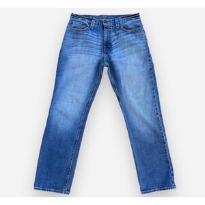 Roebuck & Co Mens Regular Fit Straight Leg Blue Denim Jeans 30x30 Medium Wash